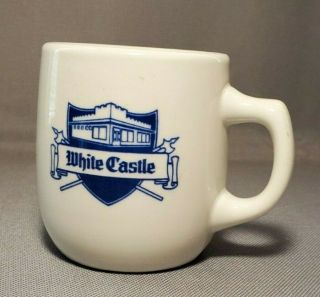 Vintage White Castle Restaurant Ware Coffee Mug By Mayer China