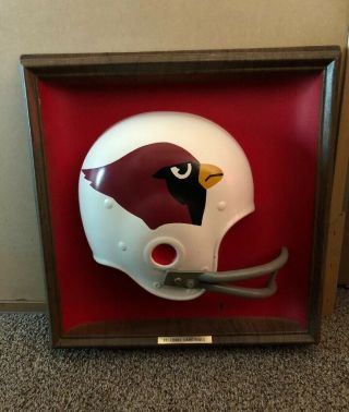 (vtg) 1960s St Louis Cardinals Football 3d Wall Helmet Plaque Sign Game Room Nfl