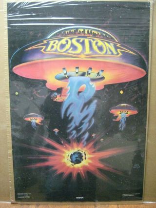 Boston Vintage Poster American Rock Group 1978 Roger Huyssen Inv G5041