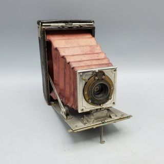 Antique 1910s Eastman Kodak Premo Premoette Jr.  Folding Camera Red Bellows