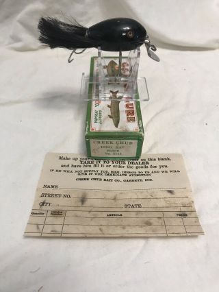 Vintage Creek Chub Ding Bat 5113 With Correct Box And Order Form