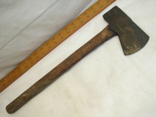 Antique Blacksmith Hand Forged H.  Stricker Lancaster Pa Hatchet Axe Wood Tool Ax