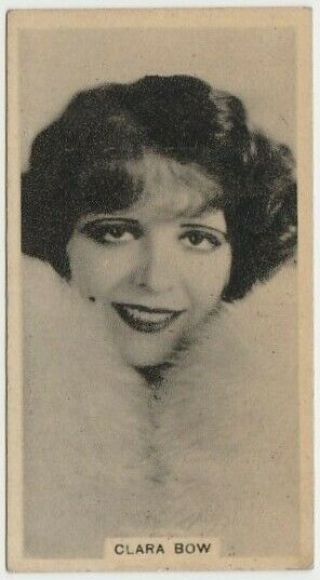 Clara Bow Vintage 1929 - 33 Godfrey Phillips Cinema Stars Tobacco Card 6