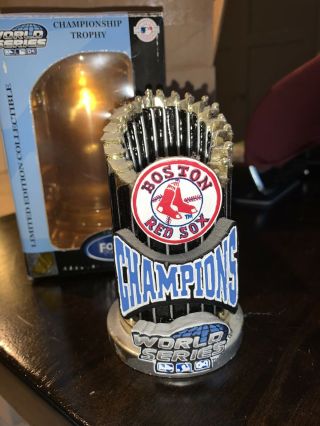 2004 Boston Red Sox World Series Champions Trophy Paperweight Bobblehead Forever