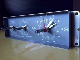 1969 Ge Drop In Range Clock Timer Control Wb19x53 Vintage Oven Stove