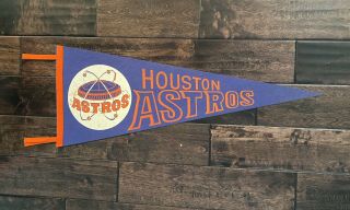1960’s Vintage Houston Astros Baseball Pennant Mlb