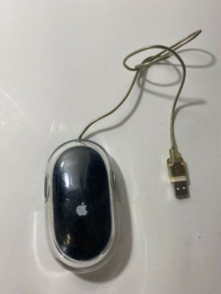 Apple Pro Mouse Usb Optical Black With Clear Shell Model M5769 Vintage