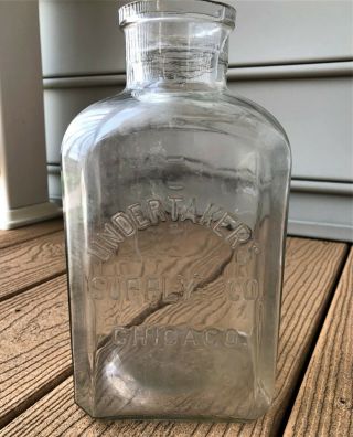 Antique Embalming Fluid Bottle - Undertaker 