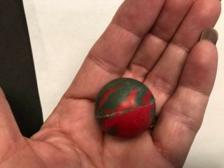 Vintage Rubber Bouncy Balls Ball Red And Green Colors 1950 