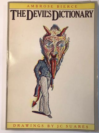 The Devil’s Dictionary 1979 Vintage Paperback Drawings By J.  C.  Suares