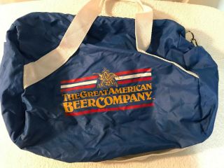 Vtg Anheuser Busch The Great American Beer Company Carrying Bag