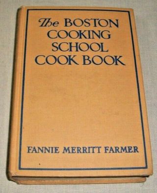 Vintage 1944 Boston Cooking School Cookbook Hc Fannie Merritt Farmer