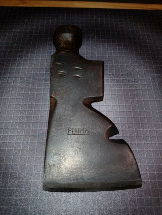 Vintage Plumb Hammer Axe Hatchet Nail Puller Head 18 - Oz Old Usa Tool