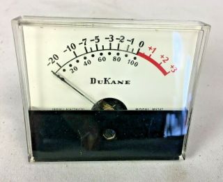 Dukane Jewell Ms24t Vintage Vu Meter Analog Audio Classic