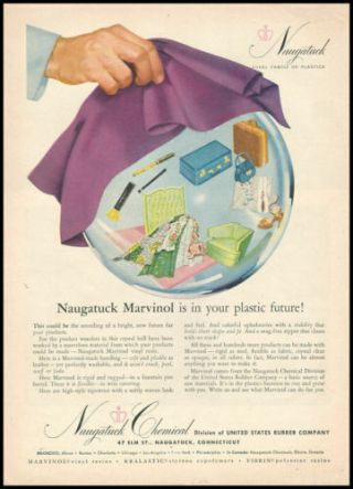 1951 Vintage Ad For Naugatuck Chemicals