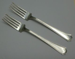 2 Gorham Fairfax 1910 Sterling Silver Forks No Mono 7 3/8 " 3 Toz