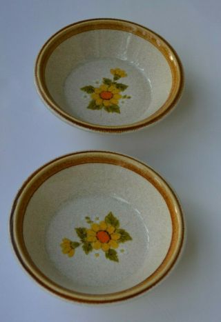 Vintage Mikasa Stone Manor Melissa Set Of 2 Cereal Bowls Made In Japan