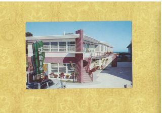 Fl Daytona Beach 1950 - 60s Era Vintage Postcard El Rio Motel 840 N Atlantic Ave