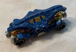 Vintage Die Cast Mattel Hot Wheels Blue Double Dragon Toy Car Matchbox