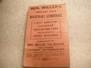 1918 Official Ben Miller 