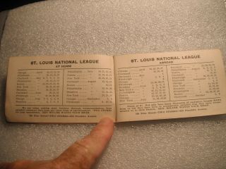 1918 Official Ben Miller ' s Baseball Schedule St Louis Cardinals and Browns h1 3