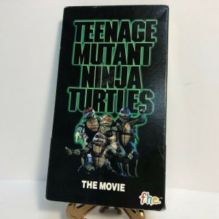 Vintage Teenage Mutant Ninja Turtles Tmnt The Movie Vhs 1990 Kids