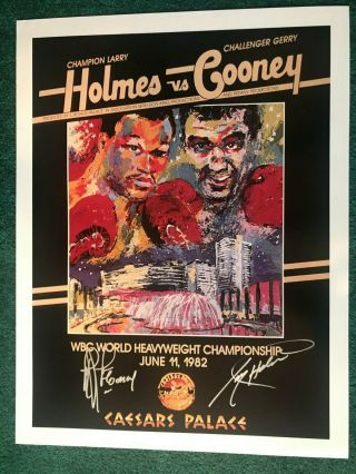 Larry Holmes,  Gerry Cooney Hand Signed Auto 
