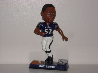 Ray Lewis Baltimore Ravens Bobble Head 2007 Nfl Limited Edition On - Field Base