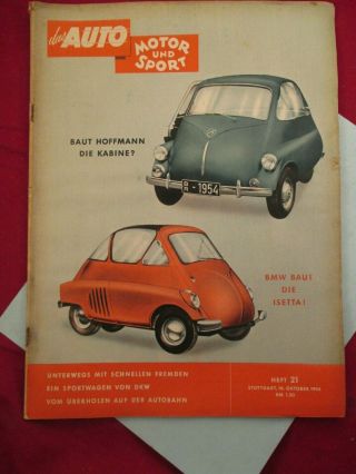 Oct 1954 German Das Auto Motor Und Sport