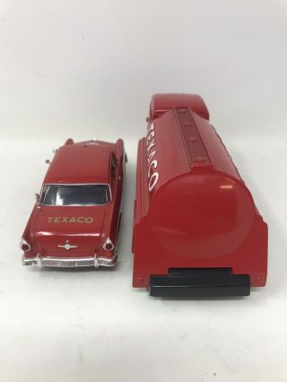 Red Texaco Die Cast Toy Collectible 1956 Ford 1949 Tilt Cab Tanker Truck Ertl 3
