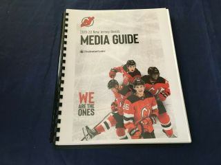 2019 - 20 Nhl Jersey Devils Hockey Media Guide