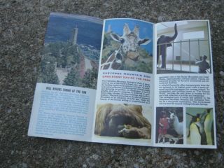 Vintage Will Rogers Shrine Cheyenne Mountain Zoo Ad Flyer Colorado 3