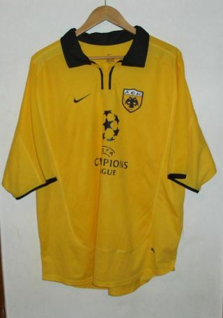 Aek Athens Authentic Football Shirt By Nike Xl Greece Greek Jersey
