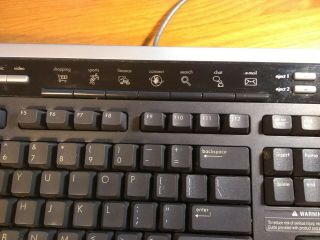Vintage HP Keyboard,  PS/2 5209 P/N 5187 - 3550 3