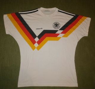 Germany National Team 1988/1990 Home Football Shirt Adidas Size M