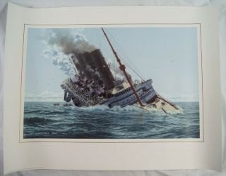 Death Of Innocents Print - Sinking Of The Cunard Rms Lusitania By Ken Marschall