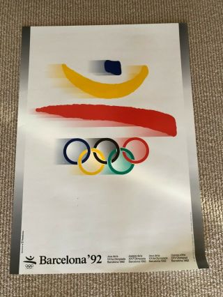 Vintage 1992 Barcelona Olympics Poster
