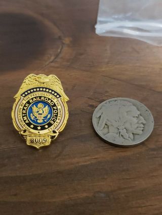 Amtrak Railroad Police badge lapel hat pin Obama Inauguration 2009 president pin 3