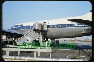 Slide,  United Air Lines Douglas Dc - 6,  Early 1950s