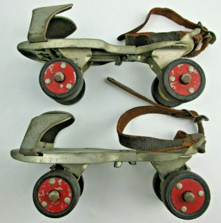 Vintage Roller Skates Sears Ted Williams 610 - 2300 For Display Worn Straps