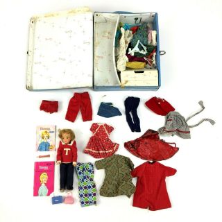 Vintage 1960 ' s Tammy Family Pepper Doll w/ Case,  Clothes,  Accessories 2