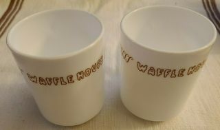 Set Of 2 Vintage Waffle House Coffee Mugs Cups Restaurantware Arcopal France