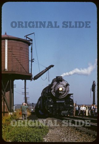 Orig 1957 Slide - Norfolk & Western N&w 4 - 8 - 2 114 Virginia Va Railroad Rbk