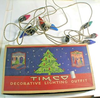 Vintage Timco Decorative Christmas Light Set