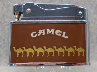 Vintage Camel Cigarettes Flat Advertising Lighter Htf Unfired Unique Style