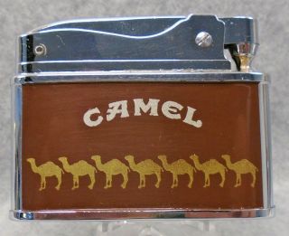 Vintage Camel cigarettes flat advertising lighter HTF UNFIRED UNIQUE STYLE 2