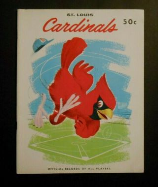 1958 St.  Louis Cardinals Yearbook Stan Musial Ken Boyer