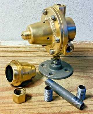 Vintage Pressure Regulator Valve,  Steampunk Lamp Base Part Industrial Gauge 2