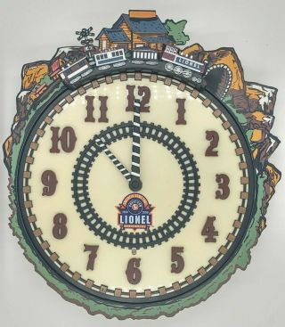 Vintage Lionel 100th Anniversary Train Clock Revolving With Sound