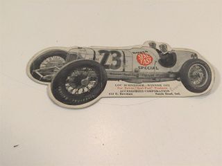 Vintage Bowes Seal Fast Special Lou Schneider 1931 Winner Indianapolis 500